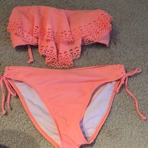 Peach bathing suit